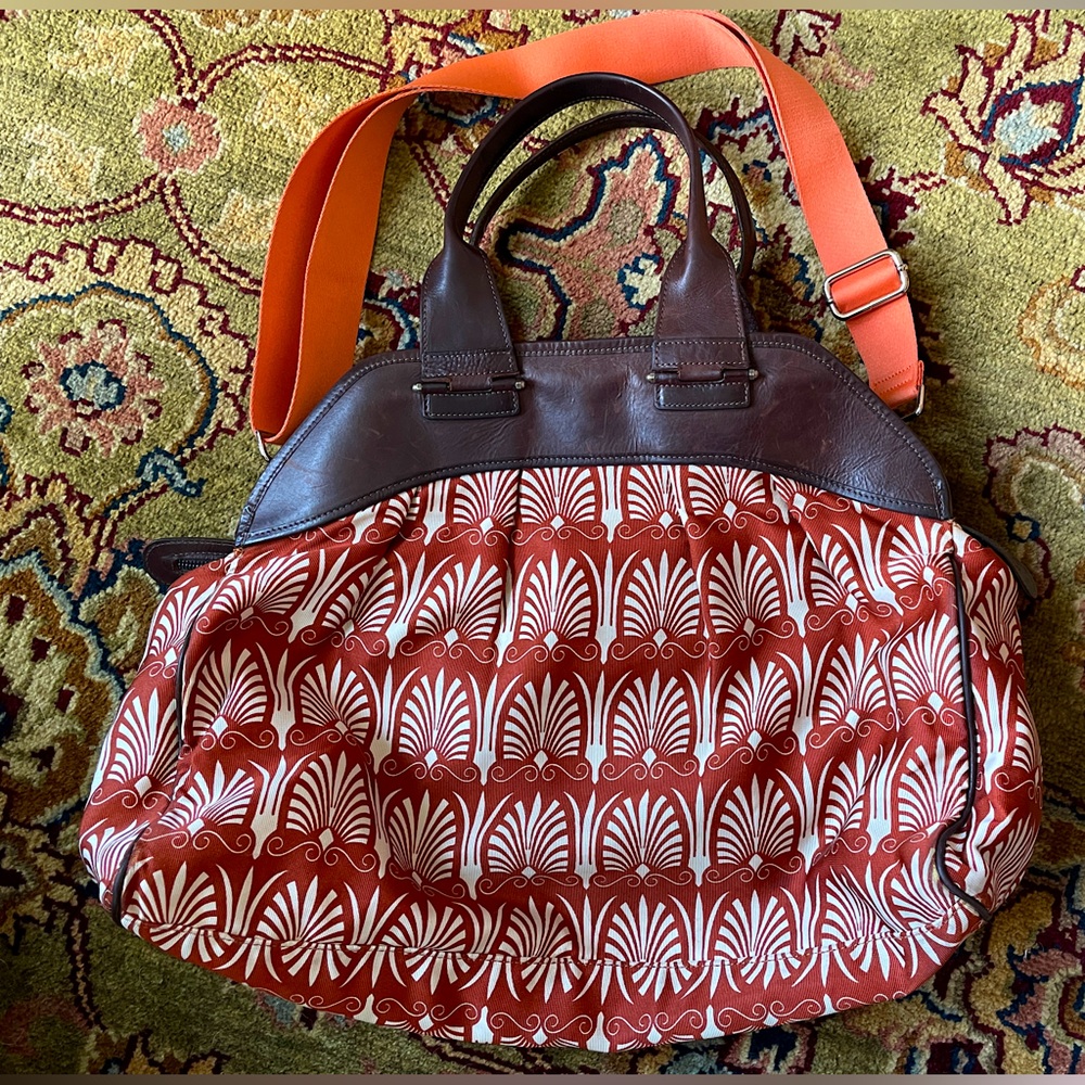 Marni Leather and Fabric Hand/shoulder and Crossbody Bag